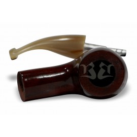 Cachimbo Bertoldi Elite Mini Vermelho Curvo Peça Única